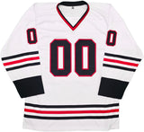 Christmas Vacation Chevy Chase Autographed White Jersey Clark Griswold Beckett BAS QR Stock #252795