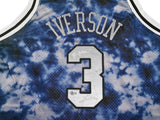 Philadelphia 76ers Allen Iverson Autographed Blue Authentic Mitchell & Ness 1996-97 HWC Swingman Galaxy Jersey Size 2XL "The Answer" Beckett BAS QR Stock #253252