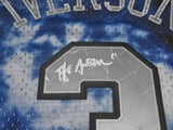 Philadelphia 76ers Allen Iverson Autographed Blue Authentic Mitchell & Ness 1996-97 HWC Swingman Galaxy Jersey Size 2XL "The Answer" Beckett BAS QR Stock #253252