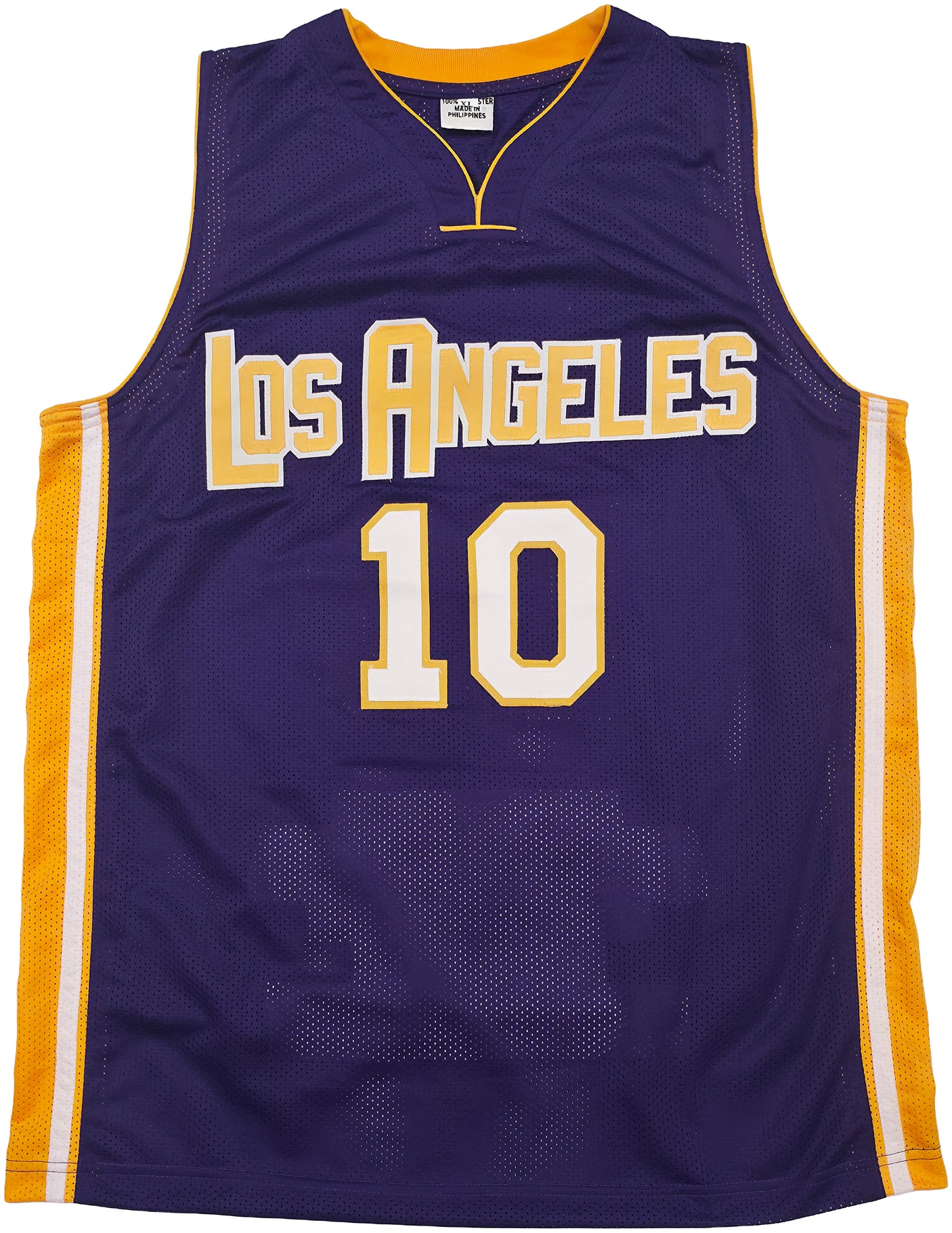 Los Angeles Lakers Steve Nash Autographed Purple Stat Jersey Beckett BAS Witness Stock #252474