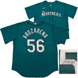Seattle Mariners Randy Arozarena Autographed Teal Nike Jersey Size XL Beckett BAS Witness Stock #252789