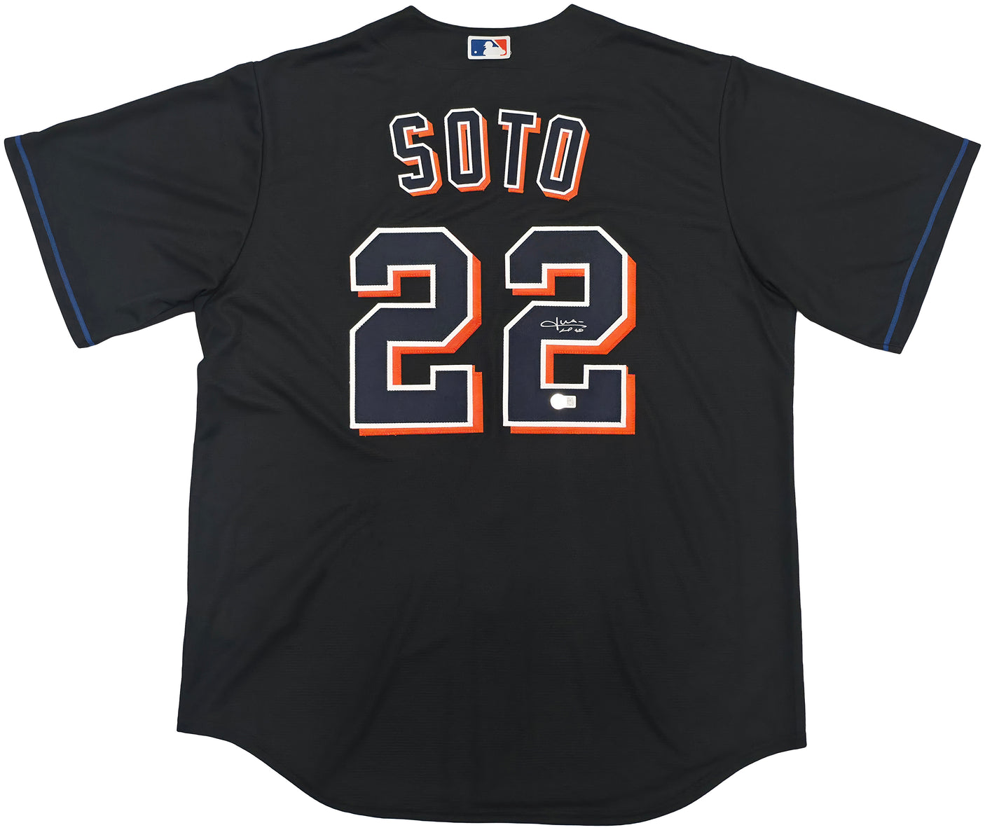 New York Mets Juan Soto Autographed Black Nike Jersey Size XL Beckett BAS QR Stock #252777