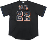 New York Mets Juan Soto Autographed Black Nike Jersey Size XL Beckett BAS QR Stock #252777