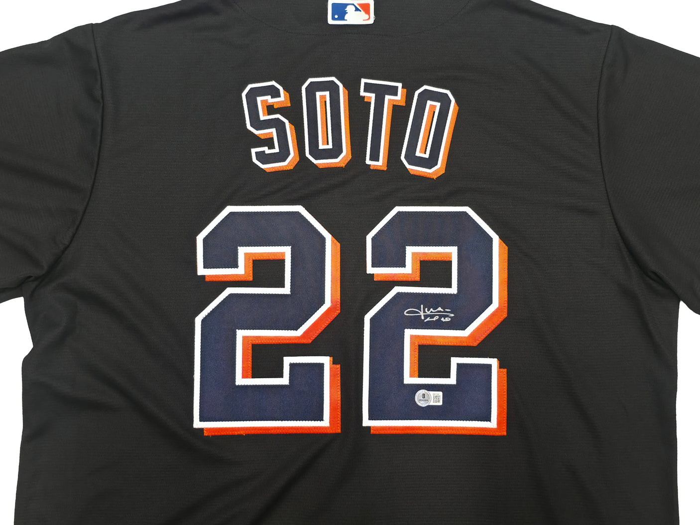 New York Mets Juan Soto Autographed Black Nike Jersey Size XL Beckett BAS QR Stock #252777