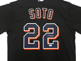 New York Mets Juan Soto Autographed Black Nike Jersey Size L Beckett BAS QR Stock #252776