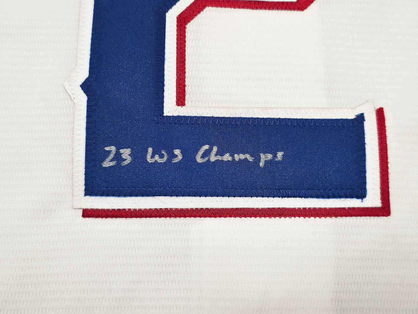 Texas Rangers Marcus Semien Autographed White Nike Jersey Size XL "23 WS Champs" Beckett BAS Witness Stock #252434