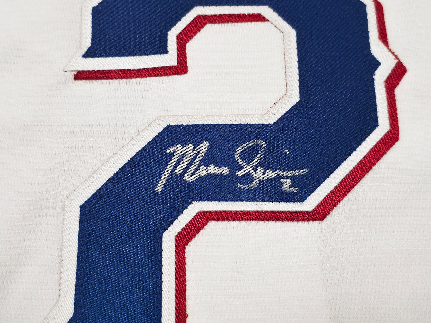 Texas Rangers Marcus Semien Autographed White Nike Jersey Size XXL Beckett BAS Witness Stock #252432
