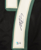 Philadelphia Eagles Michael Vick Autographed Black Jersey Beckett BAS Witness Stock #267656