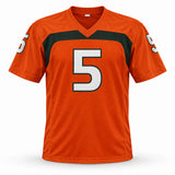 Miami Hurricanes Andre Johnson Autographed Orange Jersey Beckett BAS Witness Stock #267652