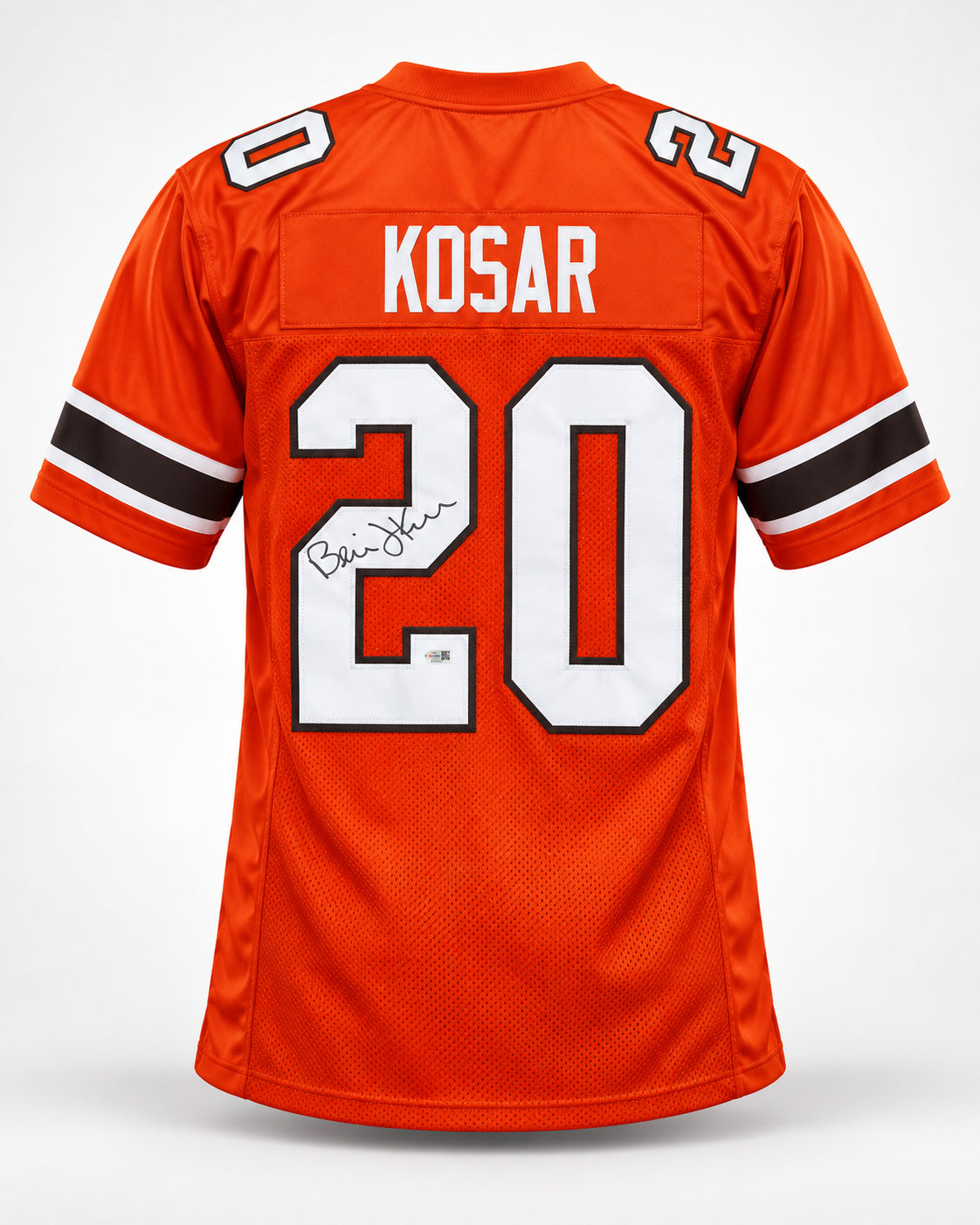 Miami Hurricanes Bernie Kosar Autographed Orange Jersey JSA Witness Stock #267650