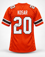 Miami Hurricanes Bernie Kosar Autographed Orange Jersey JSA Witness Stock #267650