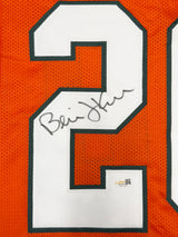 Miami Hurricanes Bernie Kosar Autographed Orange Jersey JSA Witness Stock #267650