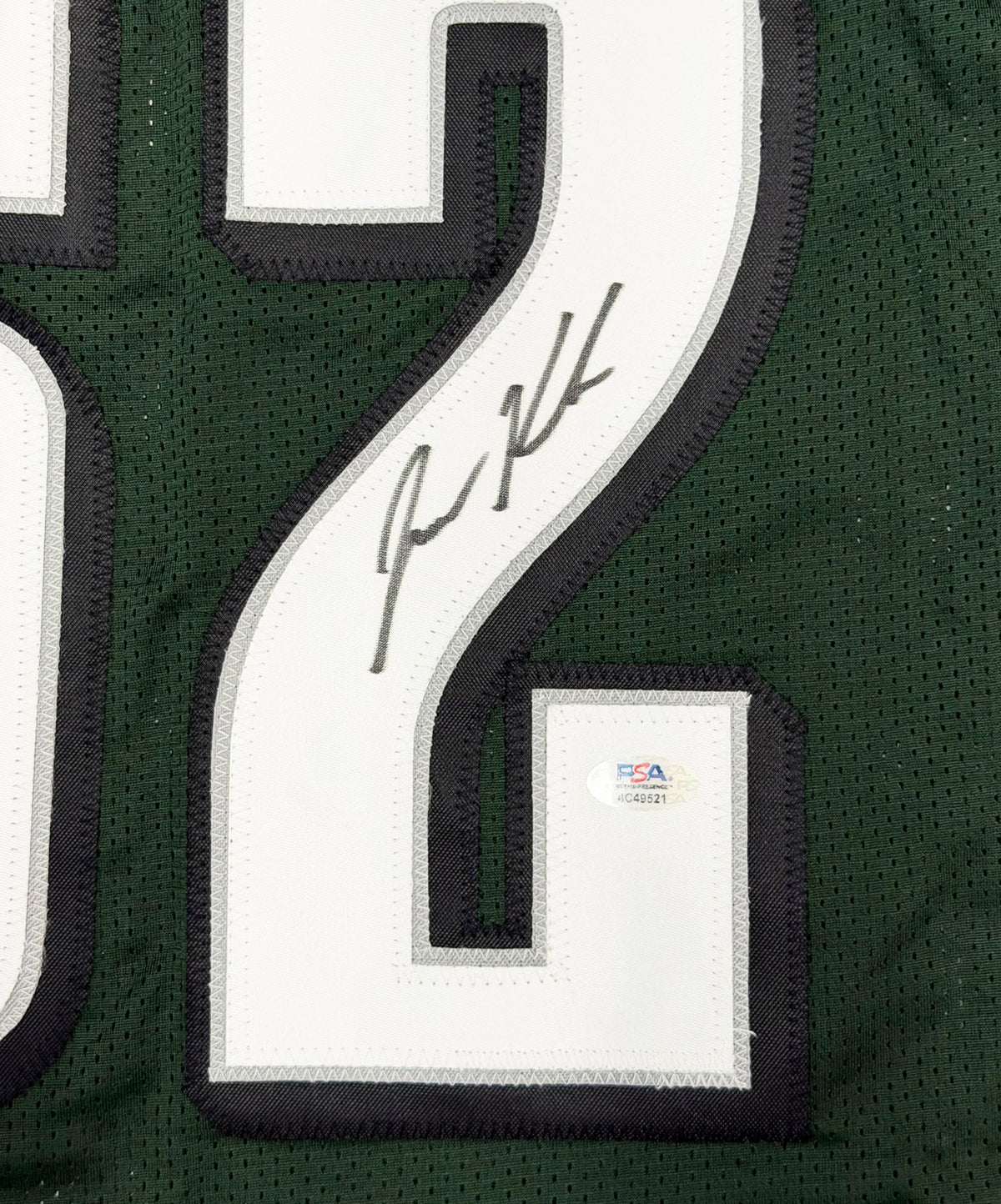 Philadelphia Eagles Jason Kelce Autographed Green Jersey PSA/DNA ITP Stock #267777