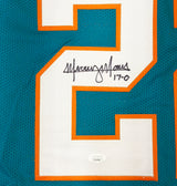 Miami Dolphins Mercury Morris Autographed Teal Jersey JSA Stock #267915