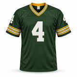 Green Bay Packers Brett Favre Autographed Green Jersey (Bleeding) Beckett BAS Witness Stock #267913