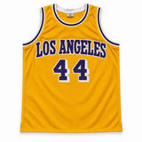 Los Angeles Lakers Jerry West Autographed Yellow Jersey JSA Witness Stock #267912