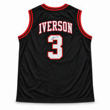 Philadelphia 76ers Allen Iverson Autographed Black Jersey JSA Stock #267923