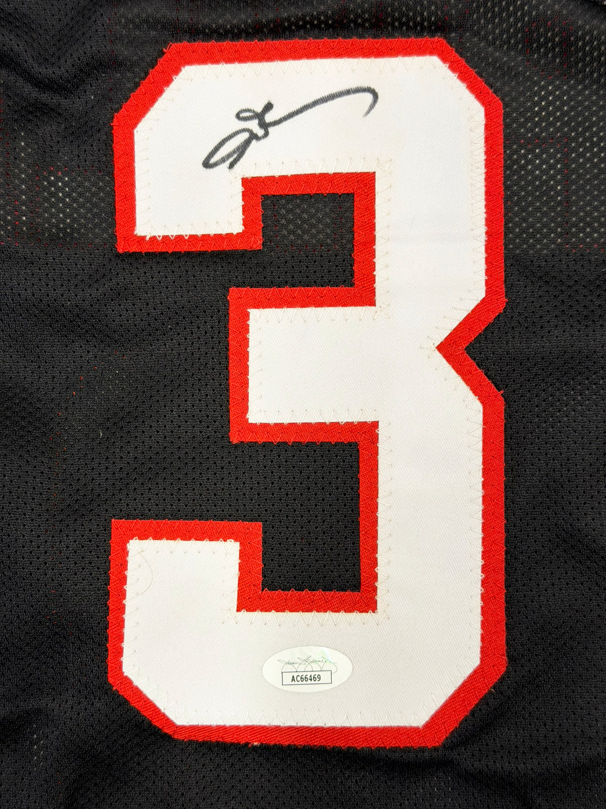 Philadelphia 76ers Allen Iverson Autographed Black Jersey JSA Stock #267923