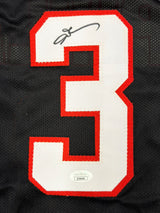 Philadelphia 76ers Allen Iverson Autographed Black Jersey JSA Stock #267923