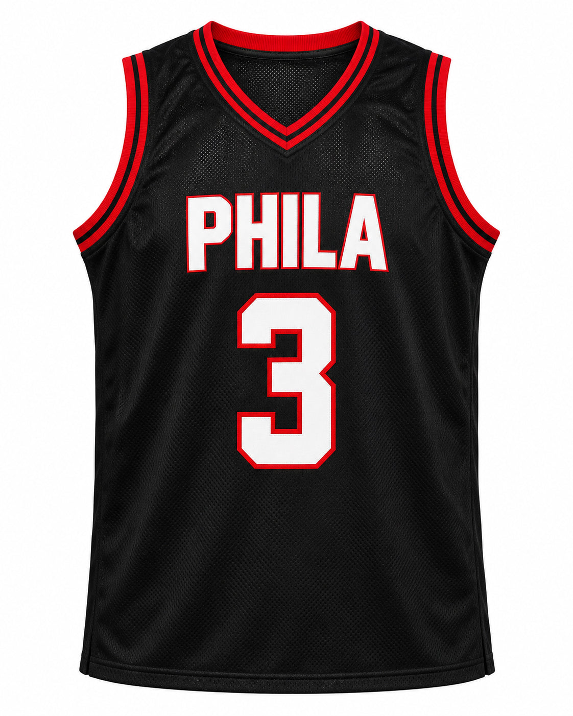 Philadelphia 76ers Allen Iverson Autographed Black Jersey JSA Stock #267923