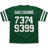 New York Jets Sack Exchange Autographed Green Jersey With 4 Signatures Including Joe Klecko JSA Stock #267918