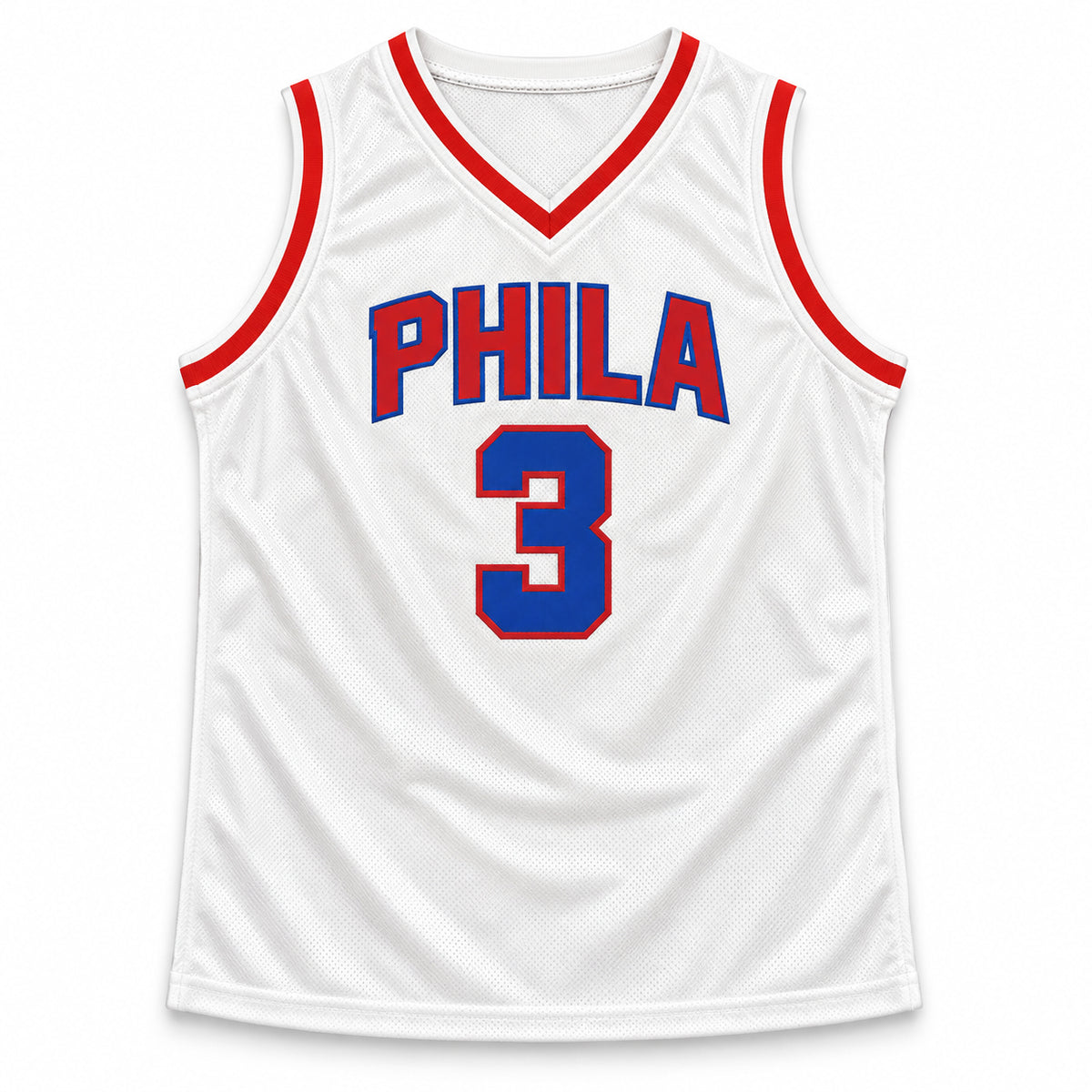 Philadelphia 76ers Allen Iverson Autographed White Jersey JSA Stock #267922