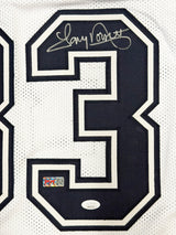 Dallas Cowboys Tony Dorsett Autographed White Jersey JSA Witness Stock #267914