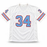 Houston Oilers Earl Campbell Autographed White Jersey JSA Witness Stock #267911