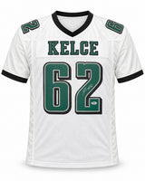 Philadelphia Eagles Jason Kelce Autographed White Jersey PSA/DNA ITP Stock #267778