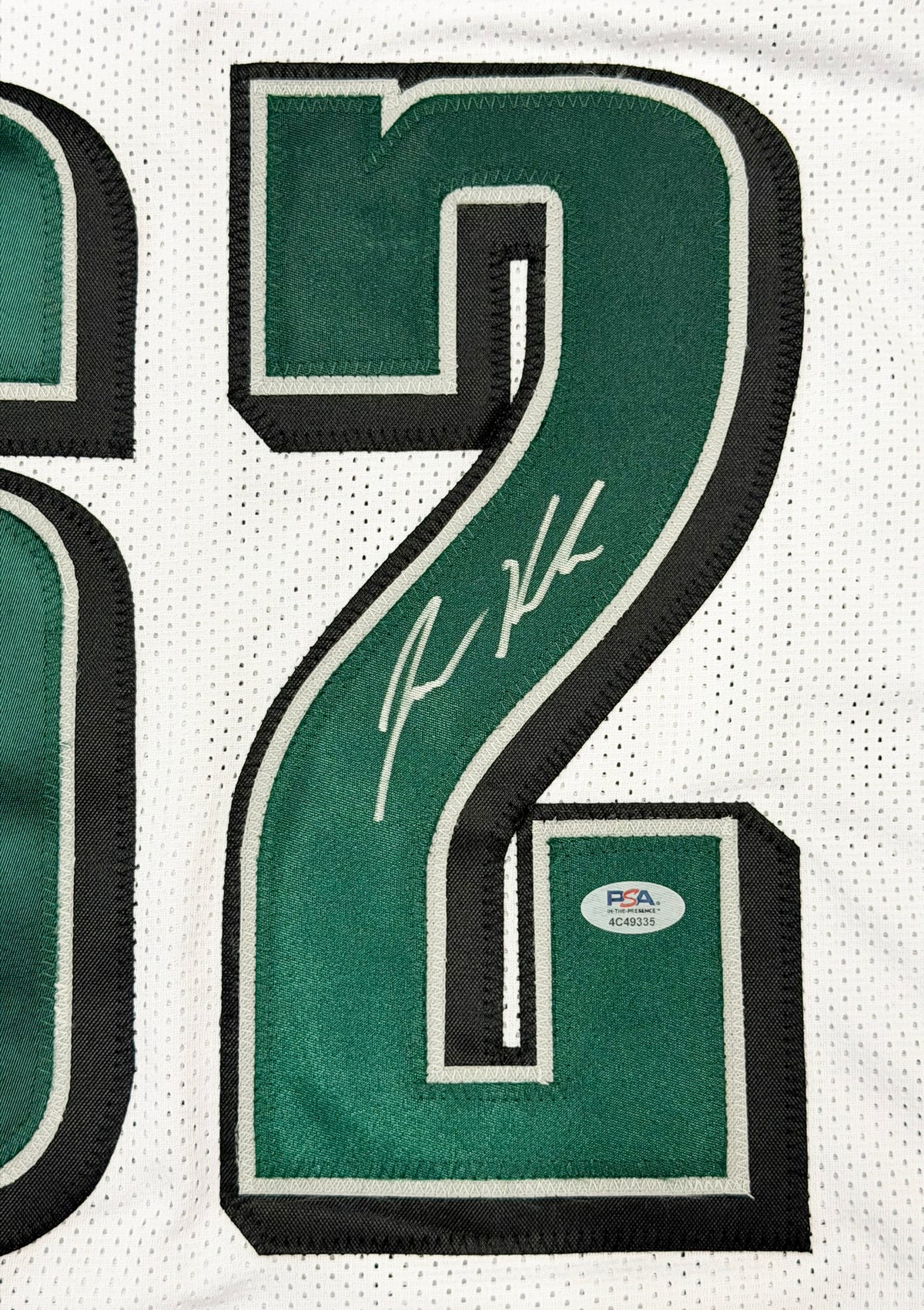 Philadelphia Eagles Jason Kelce Autographed White Jersey PSA/DNA ITP Stock #267778