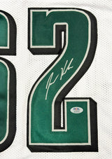 Philadelphia Eagles Jason Kelce Autographed White Jersey PSA/DNA ITP Stock #267778