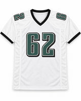 Philadelphia Eagles Jason Kelce Autographed White Jersey PSA/DNA ITP Stock #267778