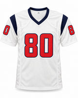 Houston Texans Andre Johnson Autographed White Jersey Beckett BAS Witness Stock #267654