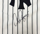New York Yankees Alex Rodriguez Autographed White Pinstripes Russell Athletics Jersey Size 52 MLB Holo Stock #267917