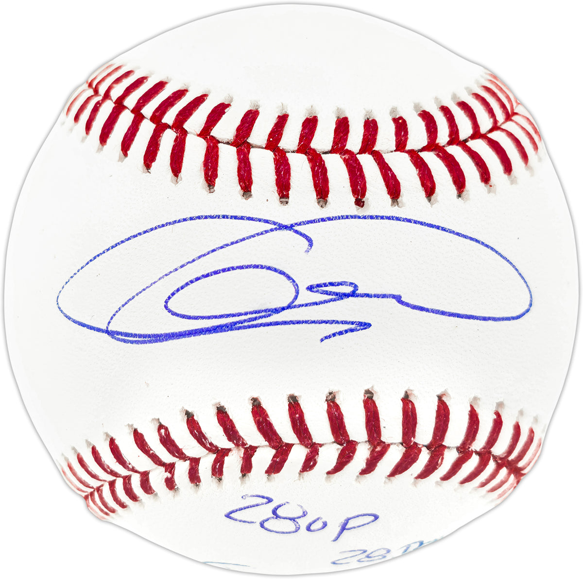 Armando Galarraga Autographed Official MLB Baseball Detroit Tigers "28 Up, 28 Down" JSA Stock #267856