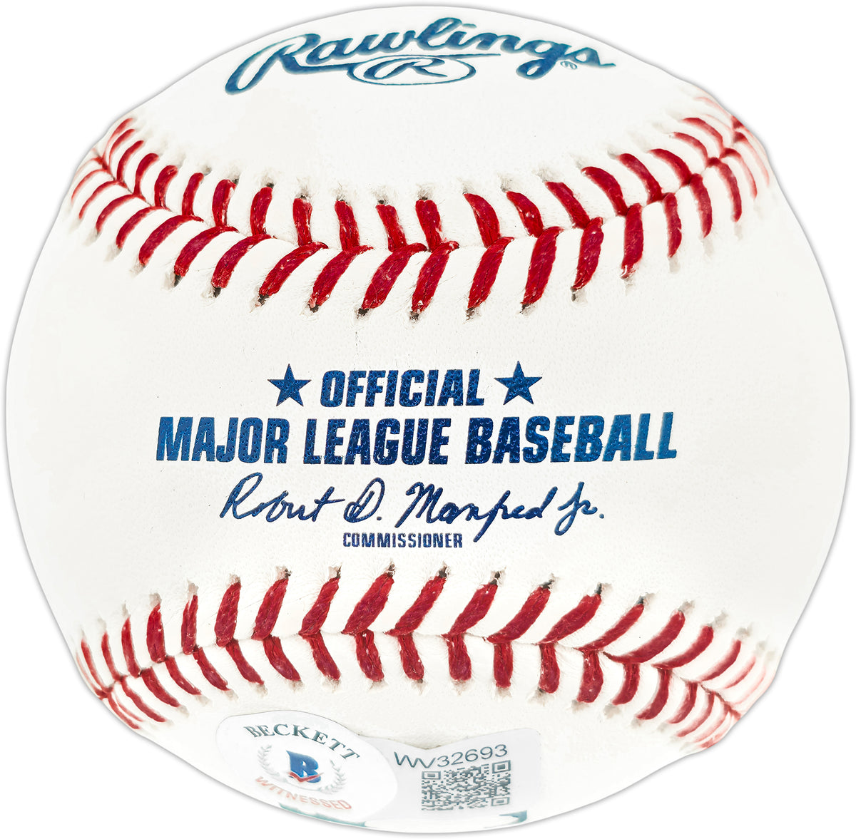 Rickey Henderson Autographed Official MLB Baseball Oakland A's Beckett BAS Witness Stock #267862