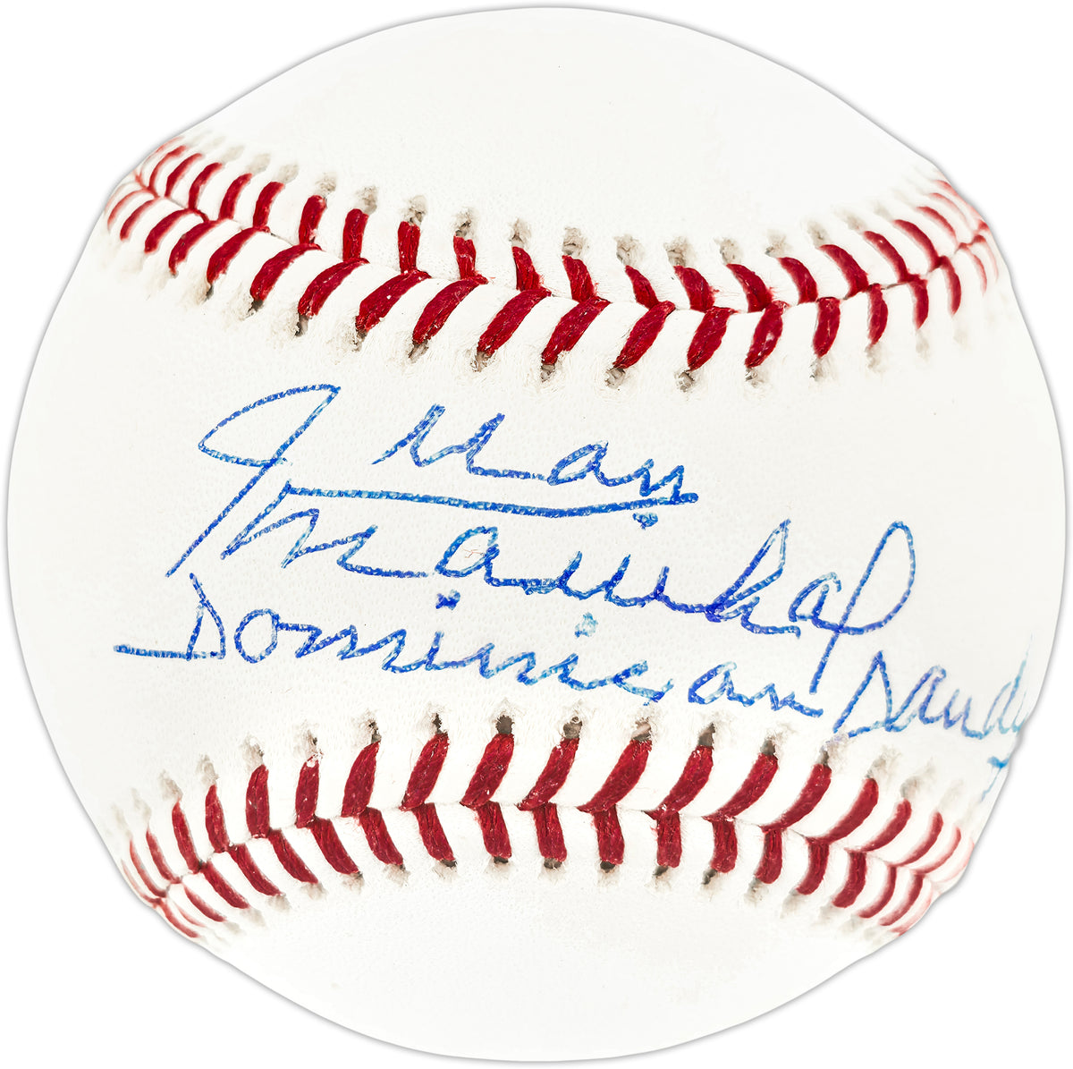 Juan Marichal Autographed Official MLB Baseball San Francisco Giants "Dominican Dandy" JSA Stock #267865