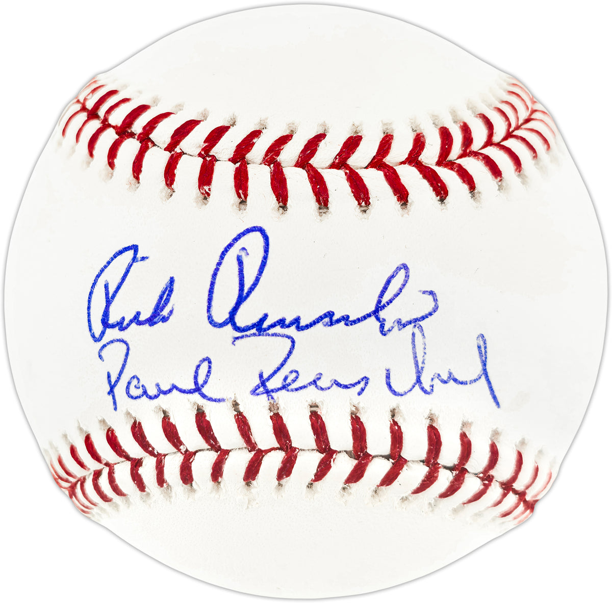 Rick & Paul Reuschel Autographed Official MLB Baseball Chicago Cubs Beckett BAS QR Stock #267873