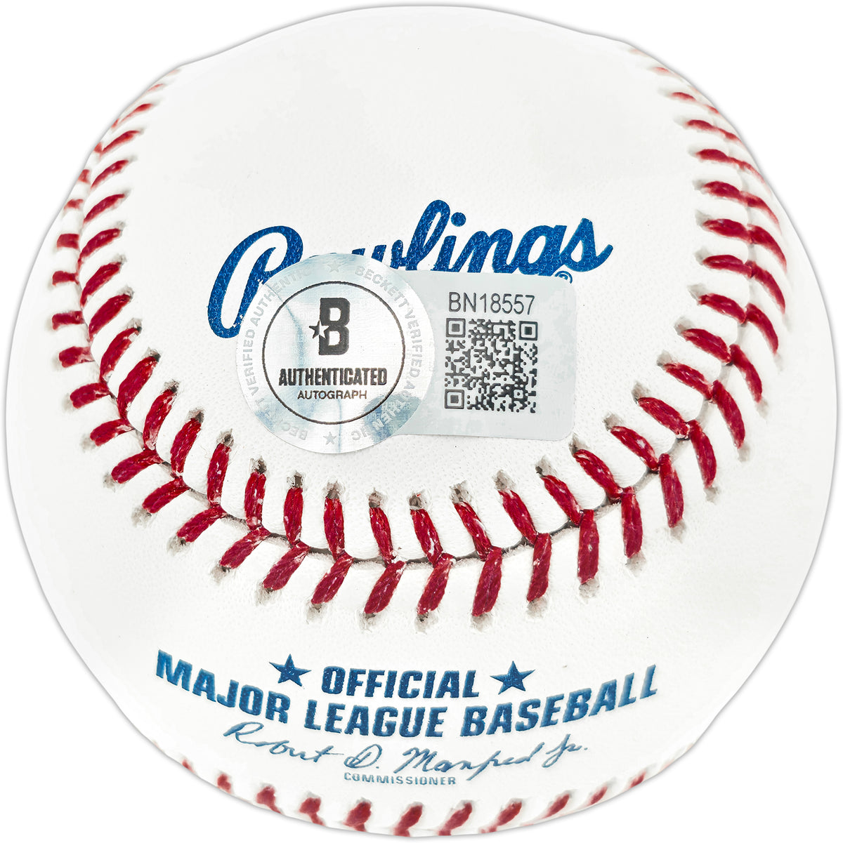 Ozzie Smith Autographed Official MLB Baseball St. Louis Cardinals "The Wizard" Beckett BAS QR Stock #267875