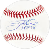 Jim Thome Autographed Official MLB Baseball Cleveland Indians "HOF 18" JSA Stock #267882