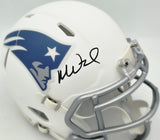 Mike Vrabel Autographed New England Patriots White Rivalries Speed Mini Helmet JSA Witness Stock #267909