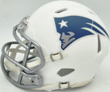 Mike Vrabel Autographed New England Patriots White Rivalries Speed Mini Helmet JSA Witness Stock #267909