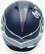 Ty Okada Autographed Seattle Seahawks Blue Speed Mini Helmet MCS Holo Stock #267934