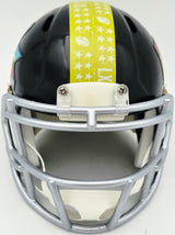 Ty Okada Autographed Seattle Seahawks Black Super Bowl LX Logo Speed Mini Helmet MCS Holo Stock #267935