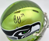 Ty Okada Autographed Seattle Seahawks Flash Green Speed Mini Helmet MCS Holo Stock #267937