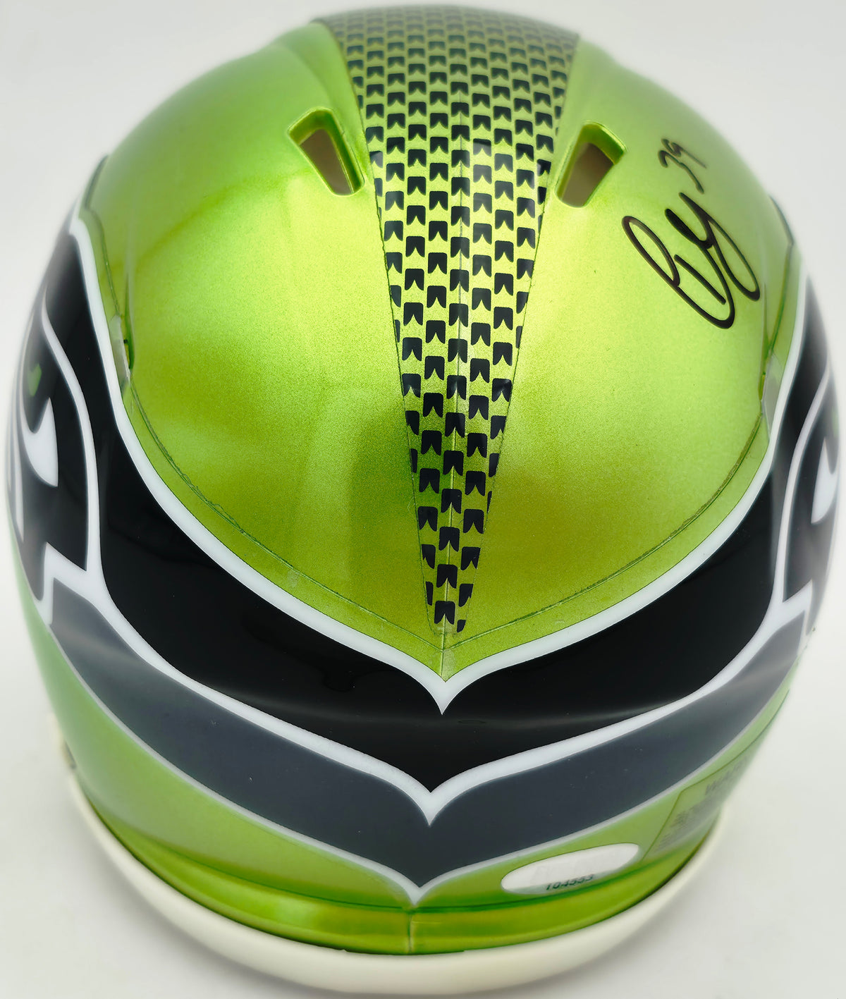 Ty Okada Autographed Seattle Seahawks Flash Green Speed Mini Helmet MCS Holo Stock #267937
