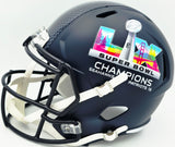 Jason Myers Autographed Seattle Seahawks Blue Full Size Super Bowl LX Champions Logo Speed Replica Helmet "5-5 FG SB LX Champs" MCS Holo Stock #267828