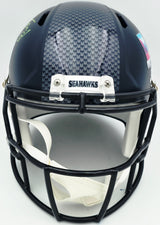 Jason Myers Autographed Seattle Seahawks Blue Full Size Super Bowl LX Champions Logo Speed Replica Helmet "5-5 FG SB LX Champs" MCS Holo Stock #267828