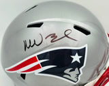Mike Vrabel Autographed New England Patriots Silver Full Size Speed Replica Helmet JSA Witness Stock #267932