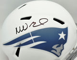Mike Vrabel Autographed New England Patriots White Rivalries Full Size Speed Replica Helmet JSA Witness Stock #267933